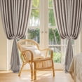 thumbnail image 6 of NICETOWN Natural Pinch Pleated Linen Curtains, Semi Sheer Linen Blended Light Filtering Curtains Pinch Pleat Privacy Drapes with Hooks for Bedroom Living Room, 40"x84", 2 Panels, 6 of 8