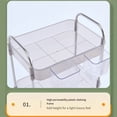 thumbnail image 4 of Transemion Home Makeup Storage Rack Silent Universal Wheel For Easy Mobility Anti-oxidation And Non Yellowing grey,With box Four layers, 4 of 6