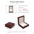 thumbnail image 3 of Luxury Wood Necklace Box, Velvet Interior Jewelry Gift Box Case With Presentation Led Light, Fancy Bracelet Chain Pendant Boxes, 3 of 5