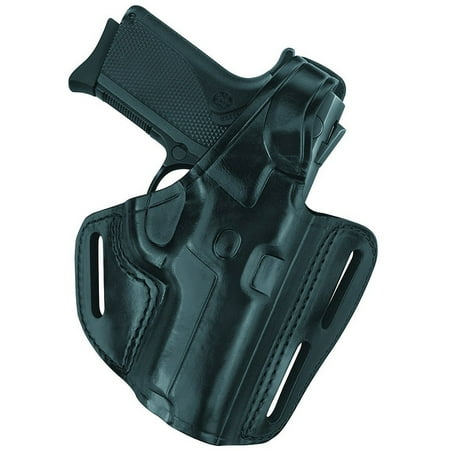 Gould and Goodrich B803-92F Gold Line 3-Slot Pancake Holster, Black