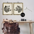 thumbnail image 4 of Stupell Industries Portrait Brown Bear Animal Animals Drawing Gold Floater Framed Canvas Art Print Wall Art, 31 x 25, Set of 2, 4 of 10