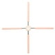 thumbnail image 1 of Barras cruzadas para la espalda, barras correctoras de postura para la espalda, alisadoras cruzadas desmontables, para estirar, color rosa, 1 of 14