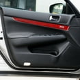 thumbnail image 4 of Real Bright Soft Car Interior Carbon Fiber Sticker Decoration8Pcs Red Carbon Fiber Interior Door Panel Cover For Infiniti G37 SedanAuto Car Protection Interior Accessories, 4 of 8