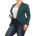 thumbnail image 4 of Women's Plus Size Casual Long Sleeve Open Front Jacket Blazer Made in USA, 4 of 4