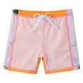 thumbnail image 3 of BAOHULU Girls Printed Short Sleeve Swimsuits Kids Rash Guard Two Pieces UPF 50+ Swimwear, 3 of 5
