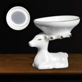 thumbnail image 4 of Colador de té de cerámica con base de reno Adornos de escritorio Utensilio de cocina Teaware Art para Taza de té Bebedor de contorno en oro Macarena Colador de tetera, 4 of 8