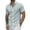 Green, variant on Men's Linen Shirts Classic Fit Casual Striped Short Sleeve Shirts Button Down Shirts for Men Beach Summer Wedding Tops, Light Blue M