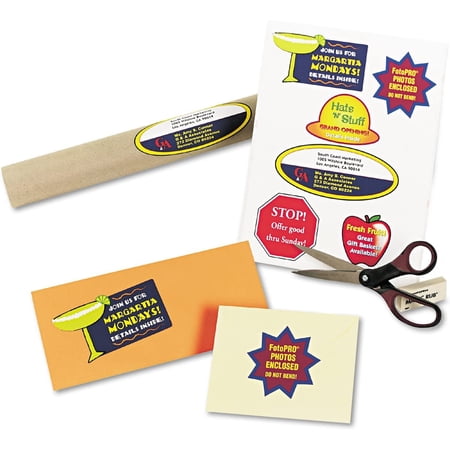 Avery Color Printing Labels for Inkjet Printers, Matte White, 8.5 x 11 ...