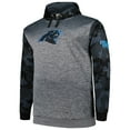 thumbnail image 2 of Men's Fanatics Heather Charcoal Carolina Panthers Big & Tall Camo Pullover Hoodie, 2 of 3