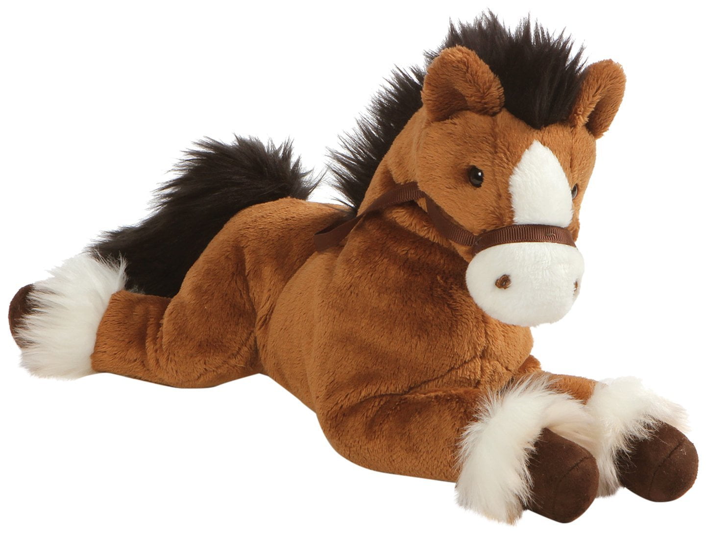 Gund Fanning Brown Palomino Horse Laying Down Stuffed Animal Plush 12" Toy 