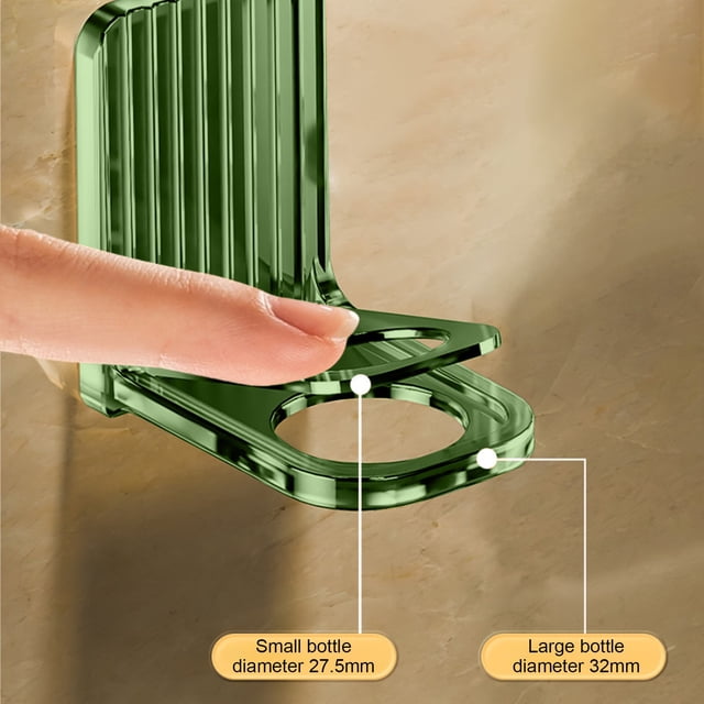COM1950s Bathroom Wall Shelf, Bathroom Shower Organizer, Transparent Non Perforated Shower Gel Rack Wall Mounted Bathroom Shampoo and Bathroom Non Marking Sticker Shelf, Small Wall Shelf