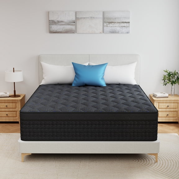 lemontalking 12 Inch Twin Hybrid Mattress CertiPUR-US Certified Memory Foam Pocket Spring Mattress Medium Firm in a Box