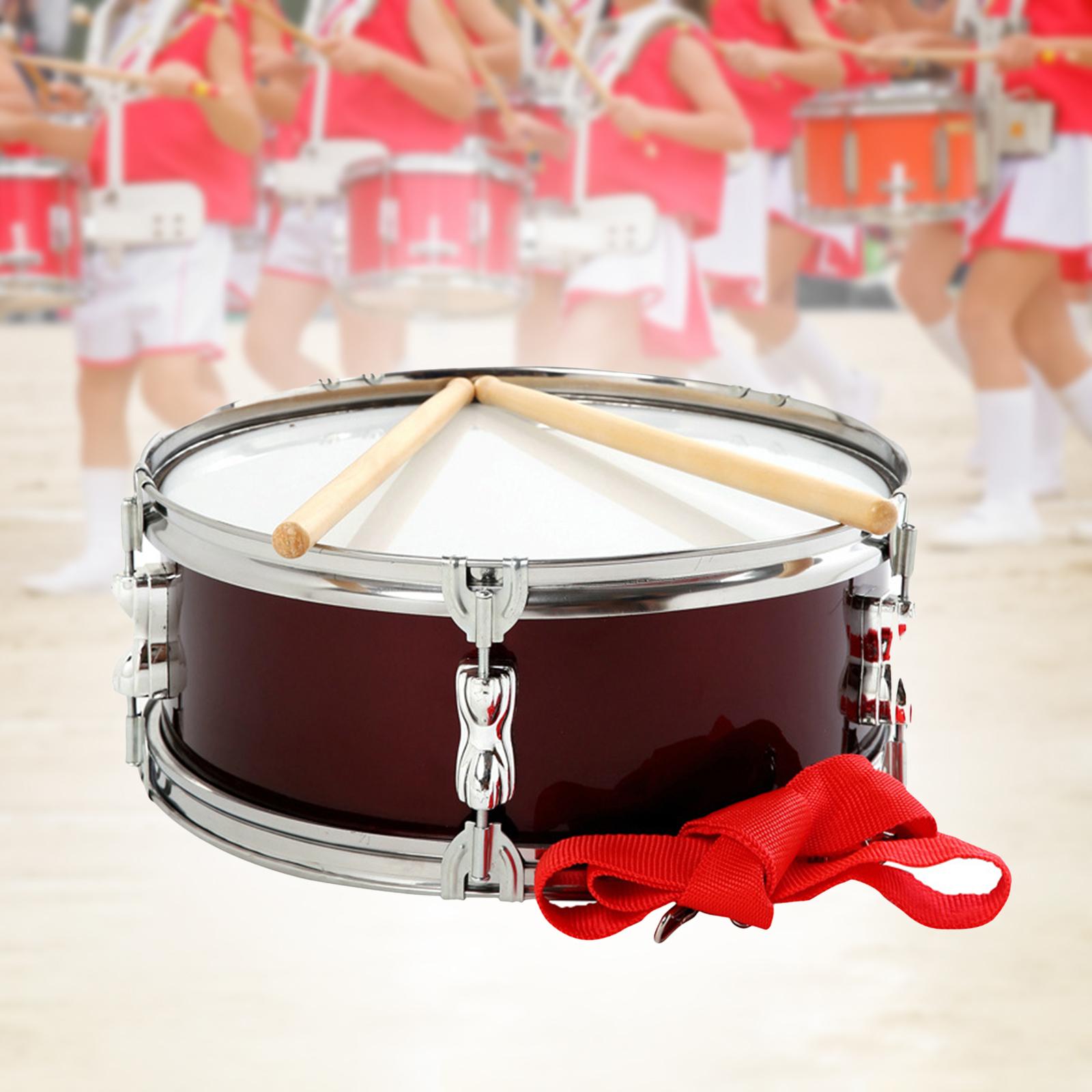 Snare Drum 13inch Percussion Instrument Music Drum Set with Sturdy Galvanized Material for Boys Practice