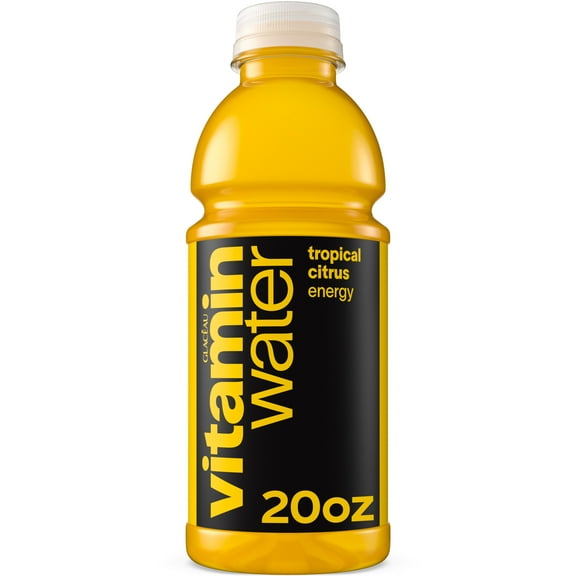 vitaminwater Energy Tropical Citrus Flavored Water Beverage, 20 fl oz Bottle