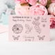 thumbnail image 5 of 2 uds sello transparente sello de goma transparente DIY diario flor mariposa patrón artesanía T1659, 5 of 5