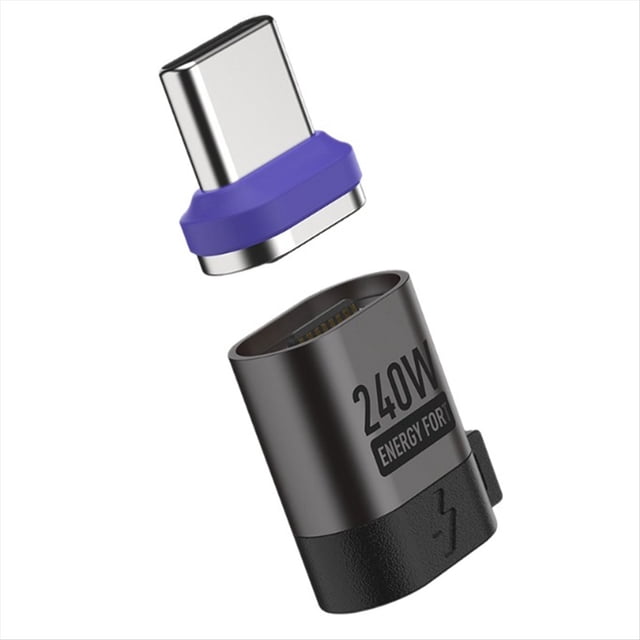 Cable de Carga Rápida PD 3.0, Adaptador Magnético Tipo C 240 W, Transferencia Datos 480 Mbps para Teléfono y Portátil
