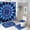 style-2, variant on Sweet Emotion Vintage Shower Curtain And Rugs Mat Set For Bathroom Bath Curtains Decoration Accessories Bathtub Screen 4 Pcs