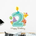 thumbnail image 1 of Happy Birthday Candle and Wall Decal Mural by Wallmonkeys Peel and Stick Graphic (24 in H x 20 in W) WM309328, 1 of 4