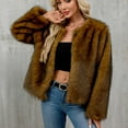 thumbnail image 5 of Uaswgudfs ​Women's Luxury Faux Fur Winter Coat - Plush Thermal Insulated Long Sleeve for Commute & Social Events​, 5 of 8