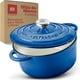 thumbnail image 1 of Olla de Hierro Fundido Esmaltado para Estufa y Horno ULTRACHEF , Horno Holandés Cubierto de Hierro Fundido , Dutch Oven , Redonda , Tamaño 28 cm, Capacidad 6 Litros, Azul, 1 of 10