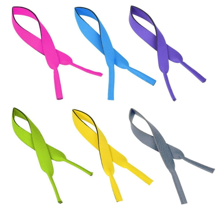 Surplex 6 Pack Neoprene Elastic Cord Retainer Strap Band For Sports Eyeglass And Sunglass