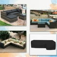 thumbnail image 5 of COVERS&ALL Patio Sectional Sofa Cover 12 Oz - 100% Waterproof & Weather Resistant PVC Coated 100" x 130" x 38" x 34" L Shape Sofa Cover for Indoor/Outdoor (Right Side, Black), 5 of 7
