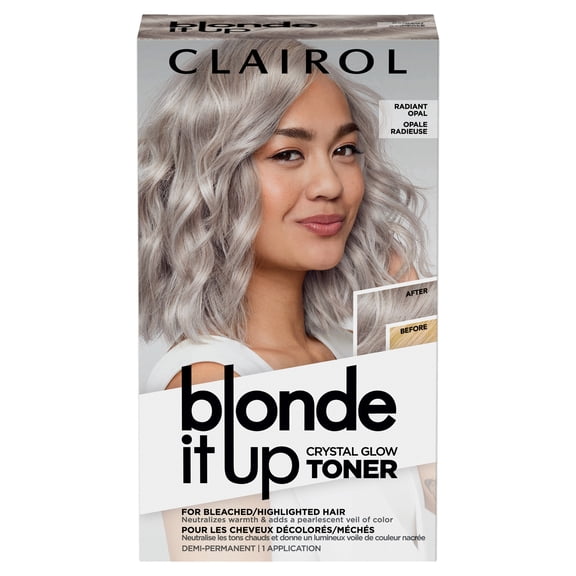 Clairol Blonde It Up Semi-Permanent Crystal Glow Toner, Multiple Colors, 1 Application, Hair Dye
