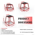 thumbnail image 2 of Plyometric Jump Box, Plyometric Platform and Jumping Agility Box, Fitness Exercise Step Up Box with Anti-Slip Surface for Home Gym Training, Conditioning Strength Training, 2 of 7