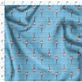 thumbnail image 4 of Soimoi Blue Viscose Chiffon Fabric Notes & Guitar Musical Instrument Print Fabric by the Yard 42 Inch Wide, 4 of 5