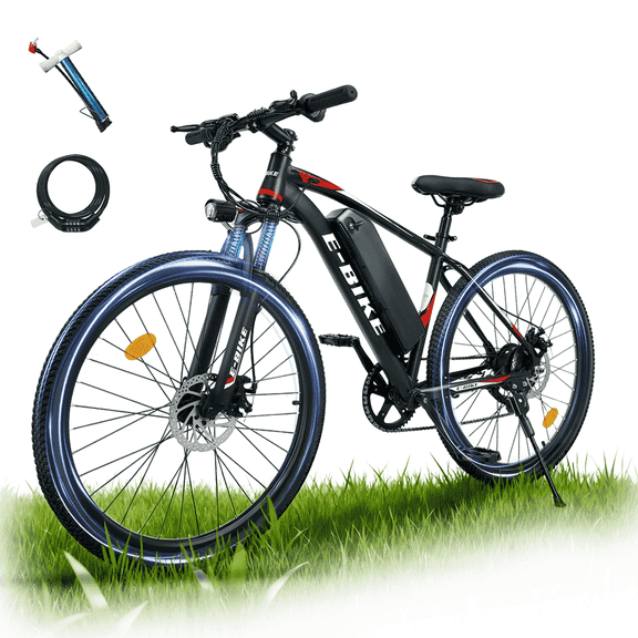 BroPath Electric Bike for Adults,26" Electric Bike,40  Miles,7-Speed,20Mph Power by 750W(Peak) Motor Mountain Ebike,Full Shock Absorber,Electric Bicycles for Commuting,E-Bike,UL2849