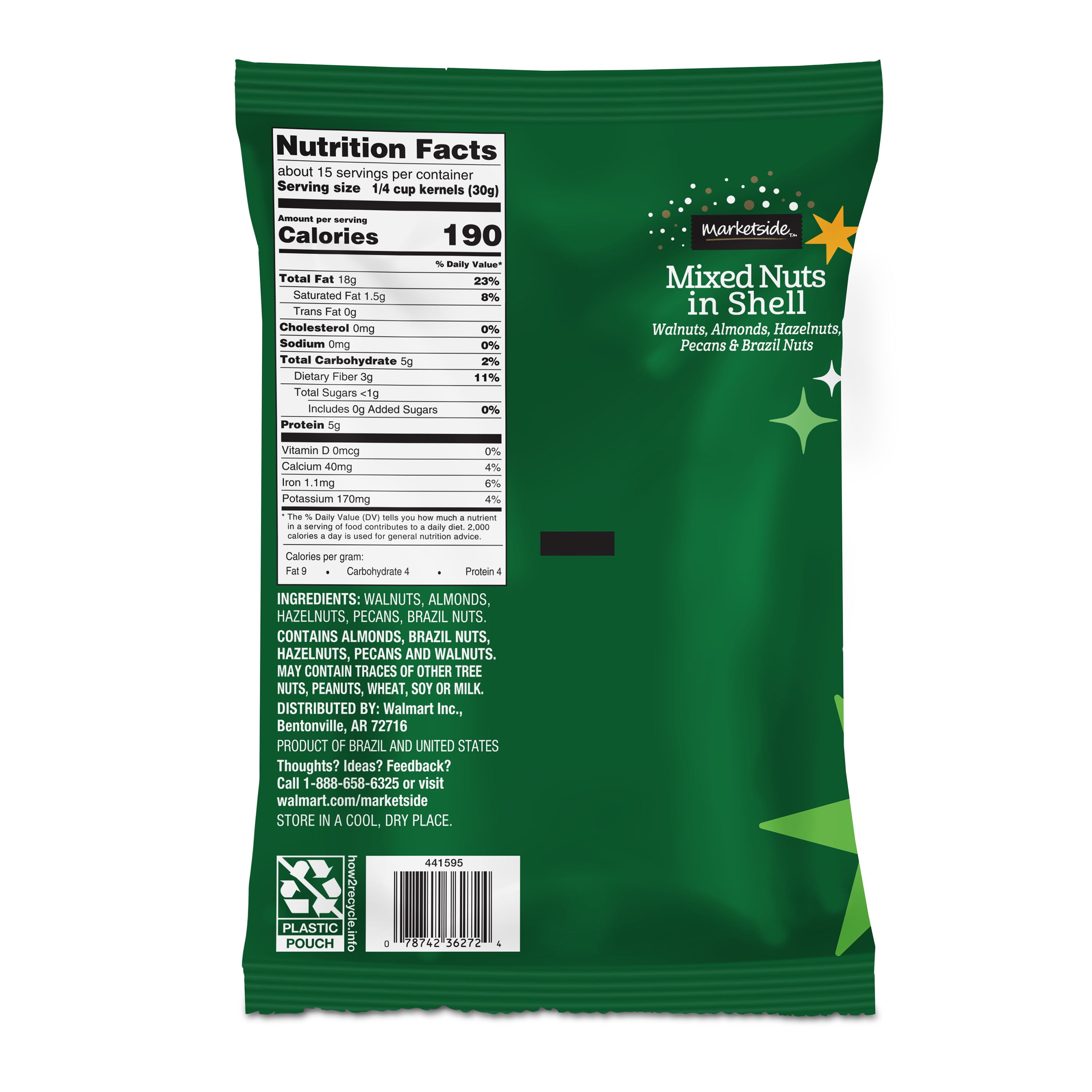 (2 pack) Freshness Guaranteed In-Shell Mixed Nuts, 12 oz