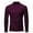 Wine, variant on Fesfesfes Men Solid Mock Neck Long Sleeve Shirt Casual Slim Fit Pullover Base-Layer Shirt Bottoming Shirt