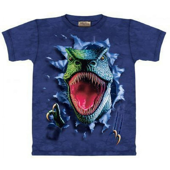 Kids 100% Cotton Rippin' Rex Graphic Animal Novelty T-Shirt NEW