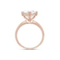 thumbnail image 5 of AFFY 3CT Heart Shape Moissanite Diamond Solitaire Engagement Ring in 14K Rose Gold over Silver-9.5, 5 of 8