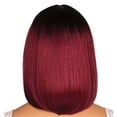 thumbnail image 4 of Jiyugala Human Hair Wig Short Bob Wigs For Women，12 Inch Red Wine Wigs Straight Bob Wigs Lace Front Wigs Headband Wigs, 4 of 4