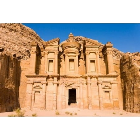 The Monastery or El Deir Petra UNESCO Heritage Site Jordan Poster Print by Nico