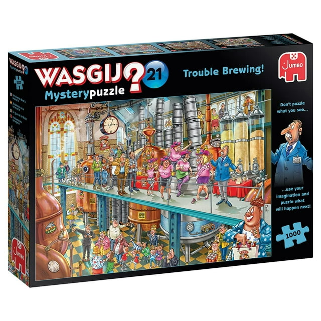 Rompecabezas Jumbo Wasgij Mystery 21 Trouble Brewing 1000 unidades