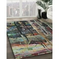 thumbnail image 2 of Ahgly Company Indoor Rectangle Patterned Burgundy Brown Novelty Area Rugs, 5' x 8', 2 of 6