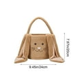 thumbnail image 3 of Bolsa de conejos de peluche, bolsa de Pascua, bolso infantil, bolsa de conejos, cesta de Pascua, bolso de terciopelo, 3 of 6