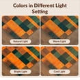 thumbnail image 7 of Design&I 5'x7' Ultra Soft Area Rug, Orange Funky Classroom Checkerboard Bold Abstract Grid with Accents Fluffy Washable Non Shedding for Bedroom Living Room Home Office, 7 of 7