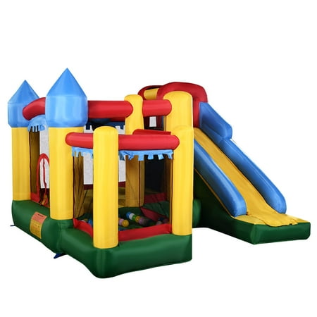 - Costway Mighty Inflatable Bounce House Castle Jumper Moonwalk Bouncer Without Blower