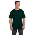 thumbnail image 3 of Hanes Beefy-T Men`s Pocket T-Shirt, M, Deep Forest, 3 of 5