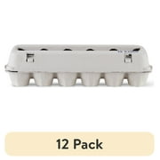 (12 pack) Vibrant Life Egg Cartons, Natural Pulp Paper Material, Holds 12 Eggs