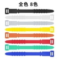 thumbnail image 3 of Unique Bargains 10pcs Multipurpose Cord Organizer Silicone Cable Ties Multicolor Light Blue, 3 of 6
