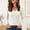 White, variant on Women's V Neck Long Sleeve Sweater Fall Slim Fit Lightweight Base Layer Pullover Top, L