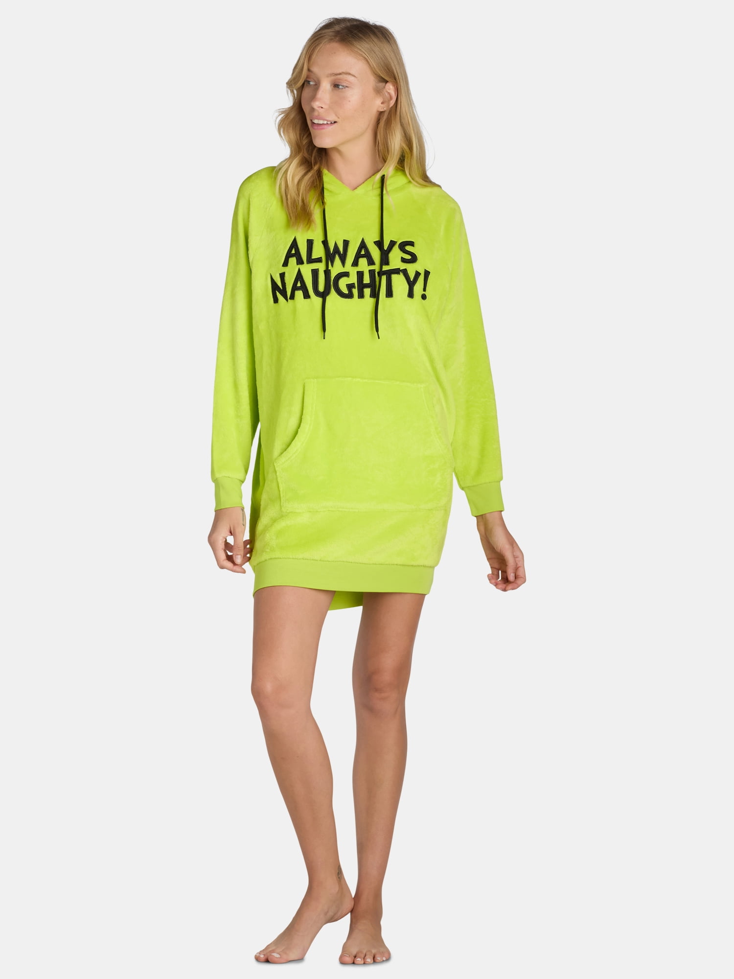 Women's Grinch Lounger Hoodie w/Socks Set, Sizes XS-3X