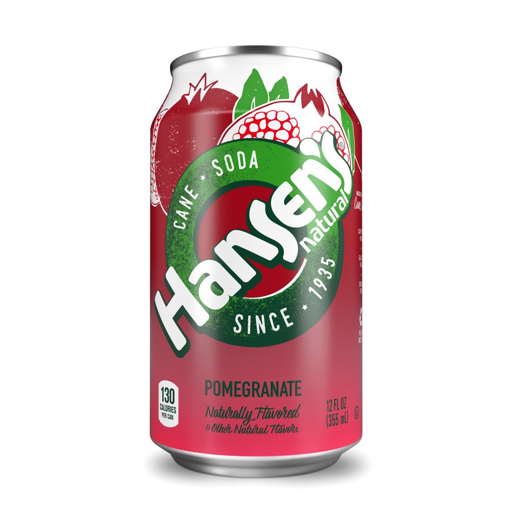 Hansen's Pomegranate Soda, 12 Fl Oz (Case of 24)