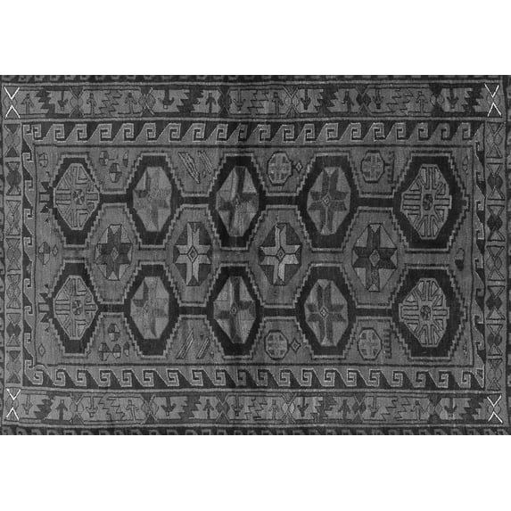 Ahgly Company Indoor Rectangle Persian Gray Traditional Area Rugs, 2' x 3'