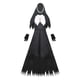 thumbnail image 2 of Disfraz de hechizante clásica para mujer, disfraz de Halloween, disfraz de Halloween para mujeres, niñas, suministros de maquillaje para XL negro Yinane disfraz de monja mujer, 2 of 8