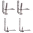 thumbnail image 4 of 2 pack 304 Stainless Steel Swinging Hardware Saloon Door Hinges,S, 4 of 5